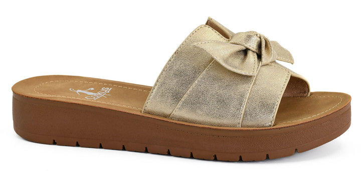 Corkys "Rock The Bowt" Gold Sandals