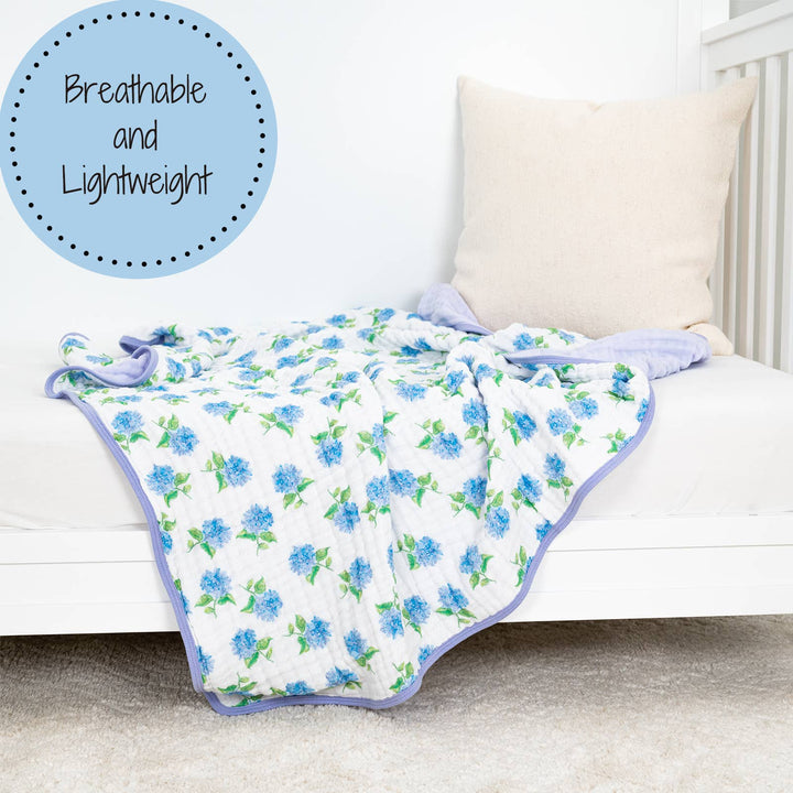 Hydrangea Baby Toddler Muslin Quilt