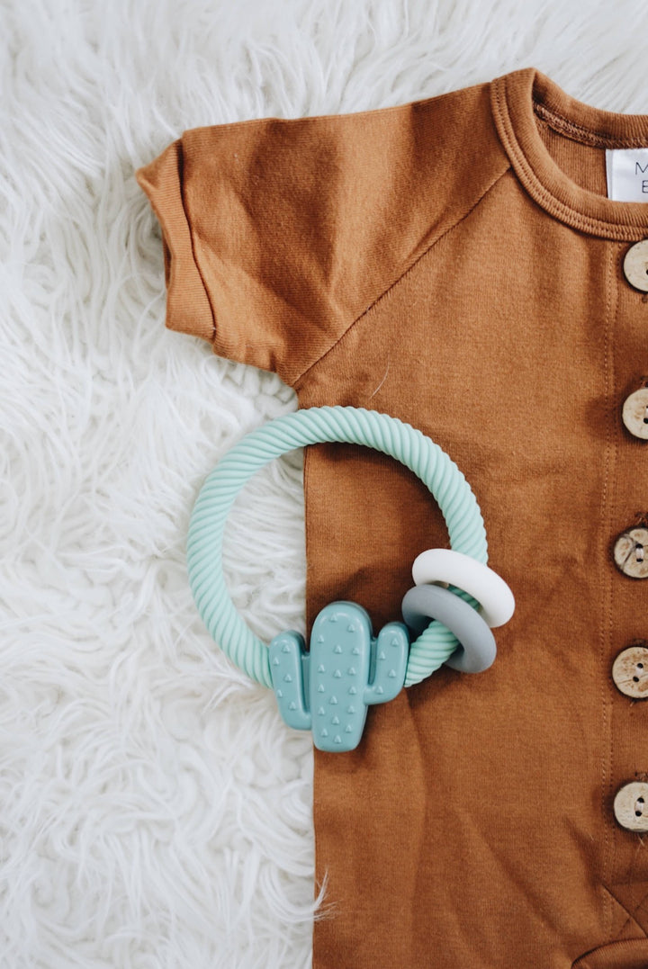 Itzy Ritzy - *NEW OPTION* Ritzy Rattle™ Silicone Teether Rattles: Highland Cow