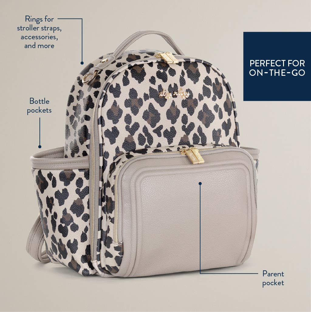 Itzy Ritzy - Leopard Itzy Mini Plus™ Backpack Diaper Bag