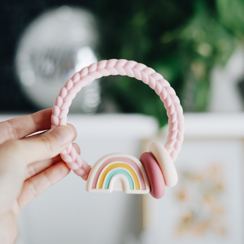 Itzy Ritzy - *NEW OPTION* Ritzy Rattle™ Silicone Teether Rattles: Rainbow