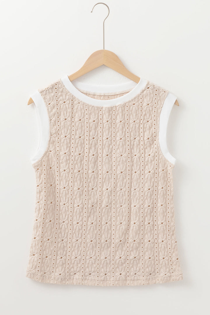 Vanilla Late Floral Sleeveless Blouse