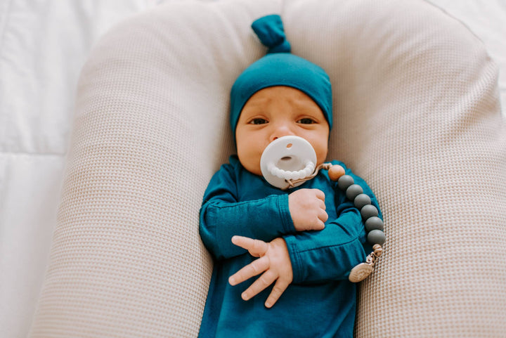 Bamboo - Peacock Blue Knotted Gown