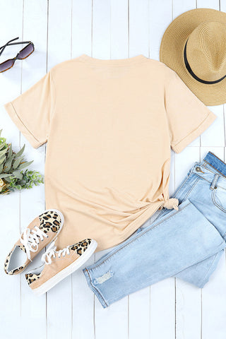 Creamy Beige 'Ain't Goin Down Til The Sun Comes Up' Aces Western Poker T-Shirt