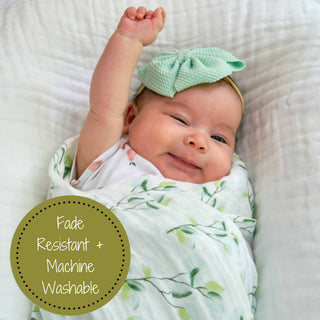 LollyBanks Relaxing Eucalyptus Muslin Swaddle Blanket
