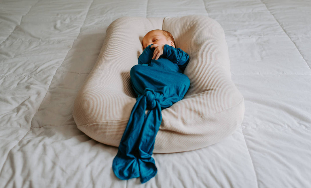 Bamboo - Peacock Blue Knotted Gown