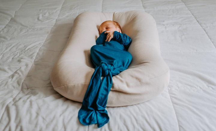 Bamboo - Peacock Blue Knotted Gown