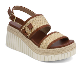 The Elevated Everyday Platform Sandal – Natural (Juris-R by MIA)